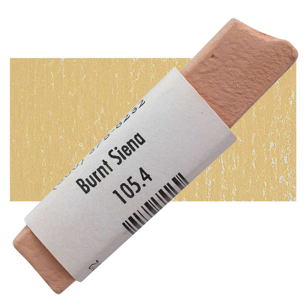 Open in modal - Great American Handmade Pastel - Burnt Sienna 4, 105.4 pastel and swatch