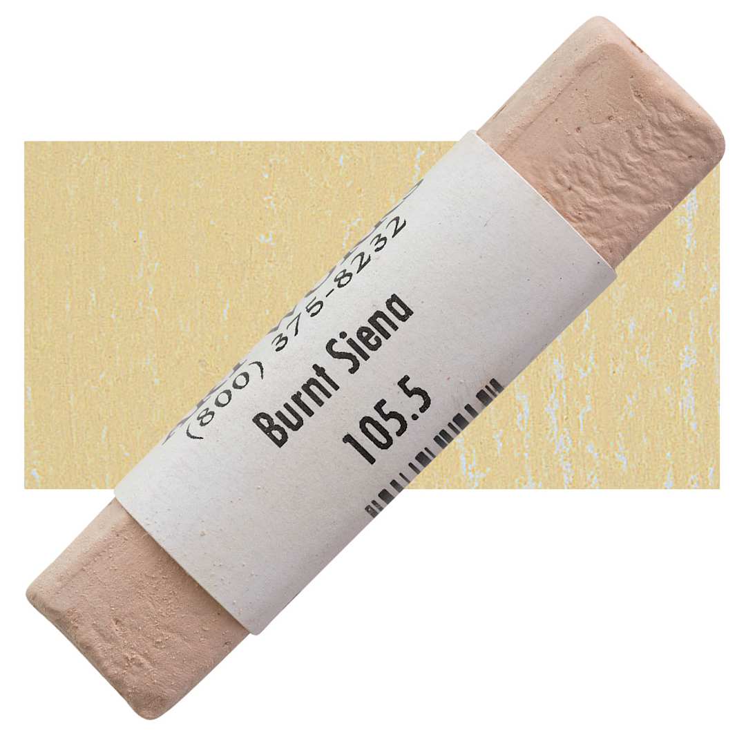 Open in modal - Great American Handmade Pastel - Burnt Sienna 5, 105.5 pastel and swatch