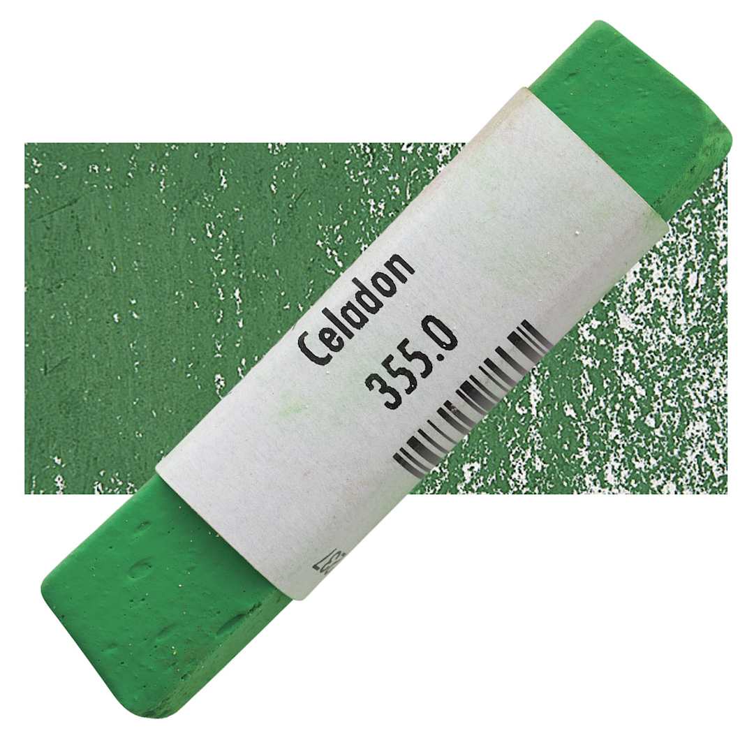 Open in modal - Great American Handmade Pastel - Celadon 0, 355.0 pastel and swatch