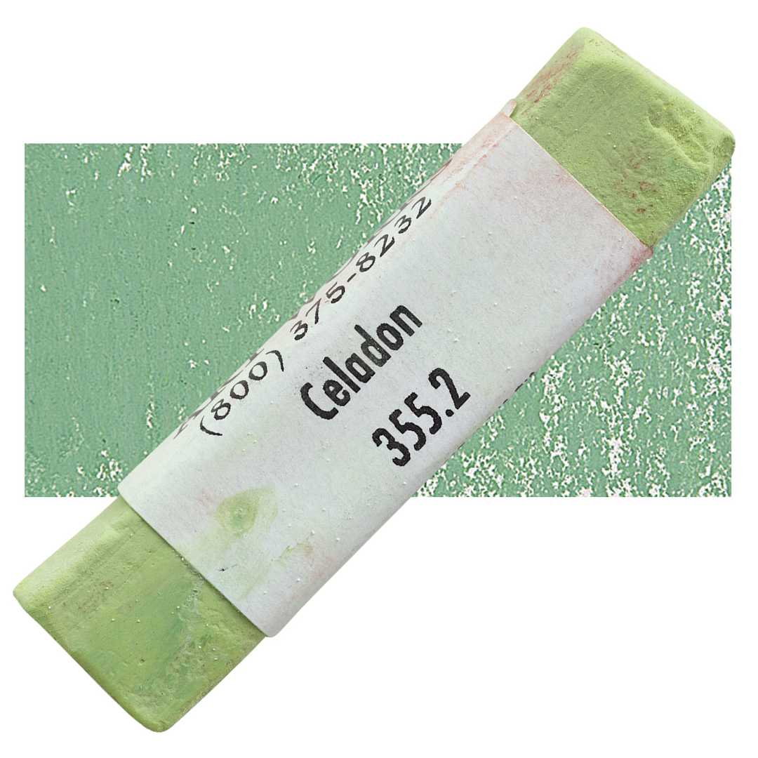 Open in modal - Great American Handmade Pastel - Celadon 2, 355.2 pastel and swatch