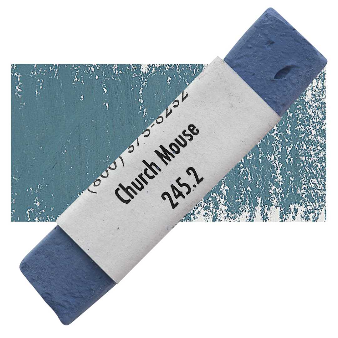 Open in modal - Great American Handmade Pastel - Church Mouse 2, 245.2 pastel and swatch