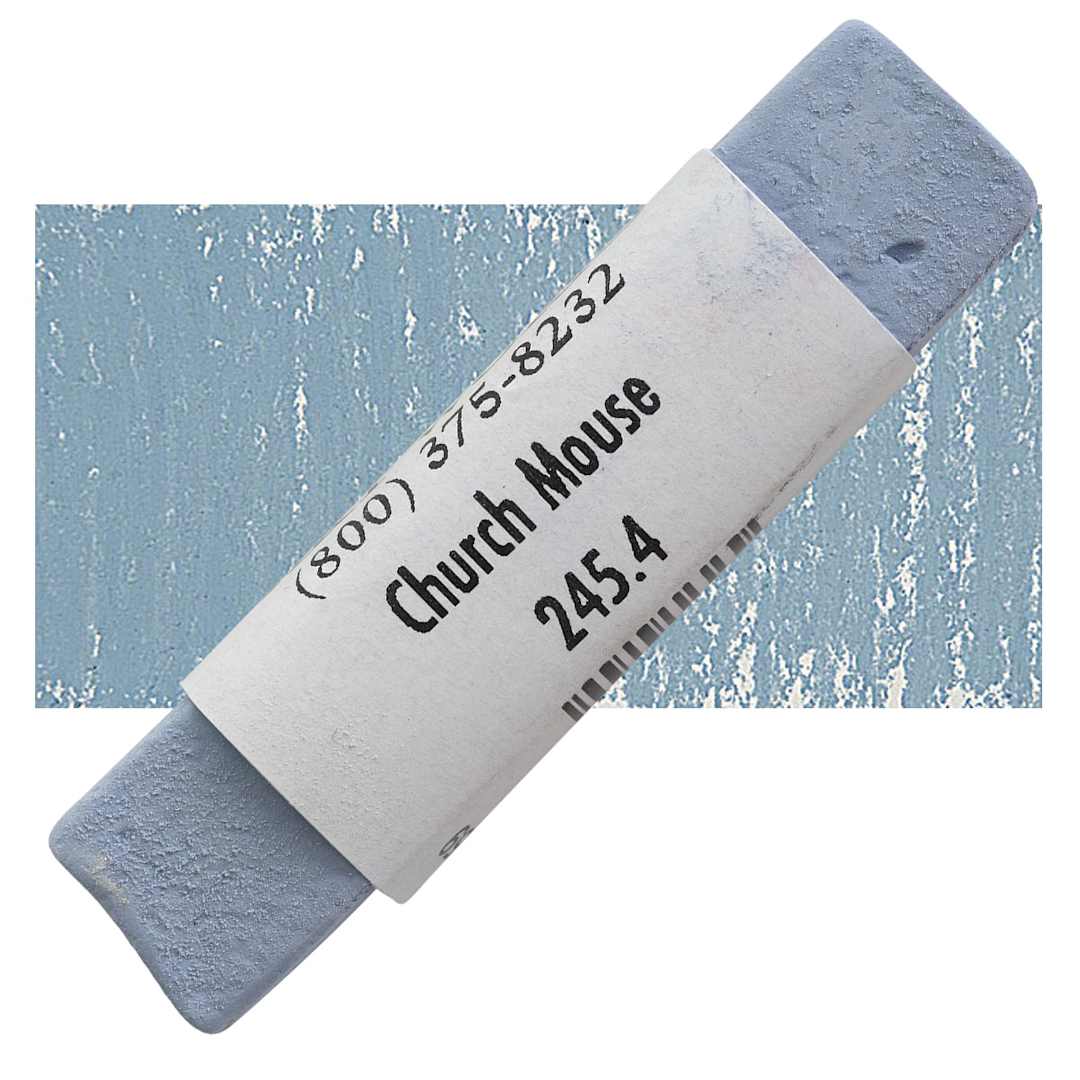 Open in modal - Great American Handmade Pastel - Church Mouse 4, 245.4 pastel and swatch