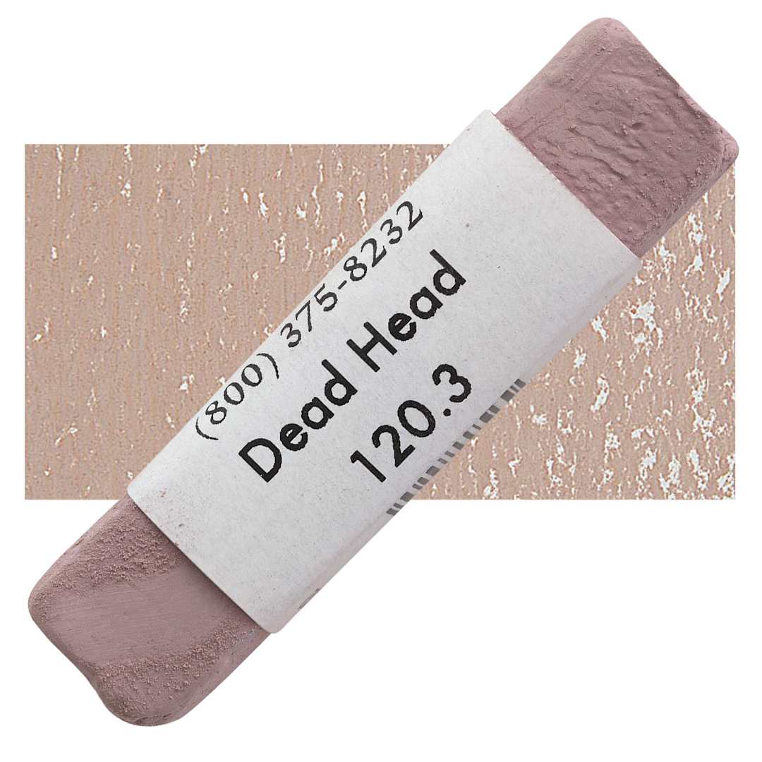 Open in modal - Great American Handmade Pastel - Dead Head 3, 120.3 pastel and swatch