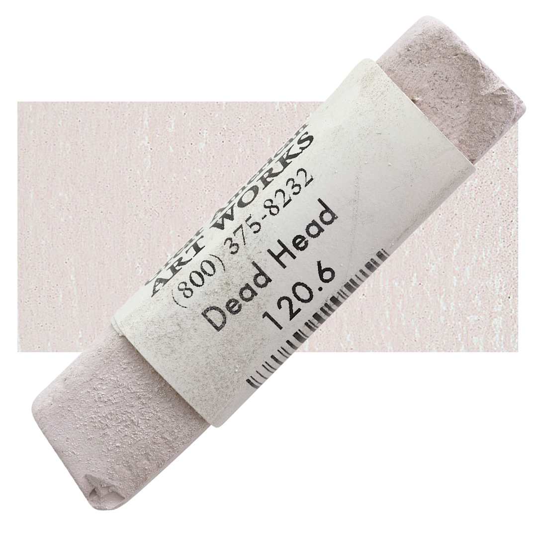 Open in modal - Great American Handmade Pastel - Dead Head 6, 120.6 pastel and swatch