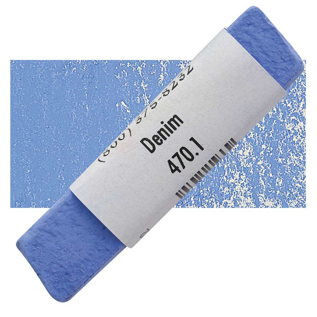 Open in modal - Great American Handmade Pastel - Denim 1, 470.1 pastel and swatch