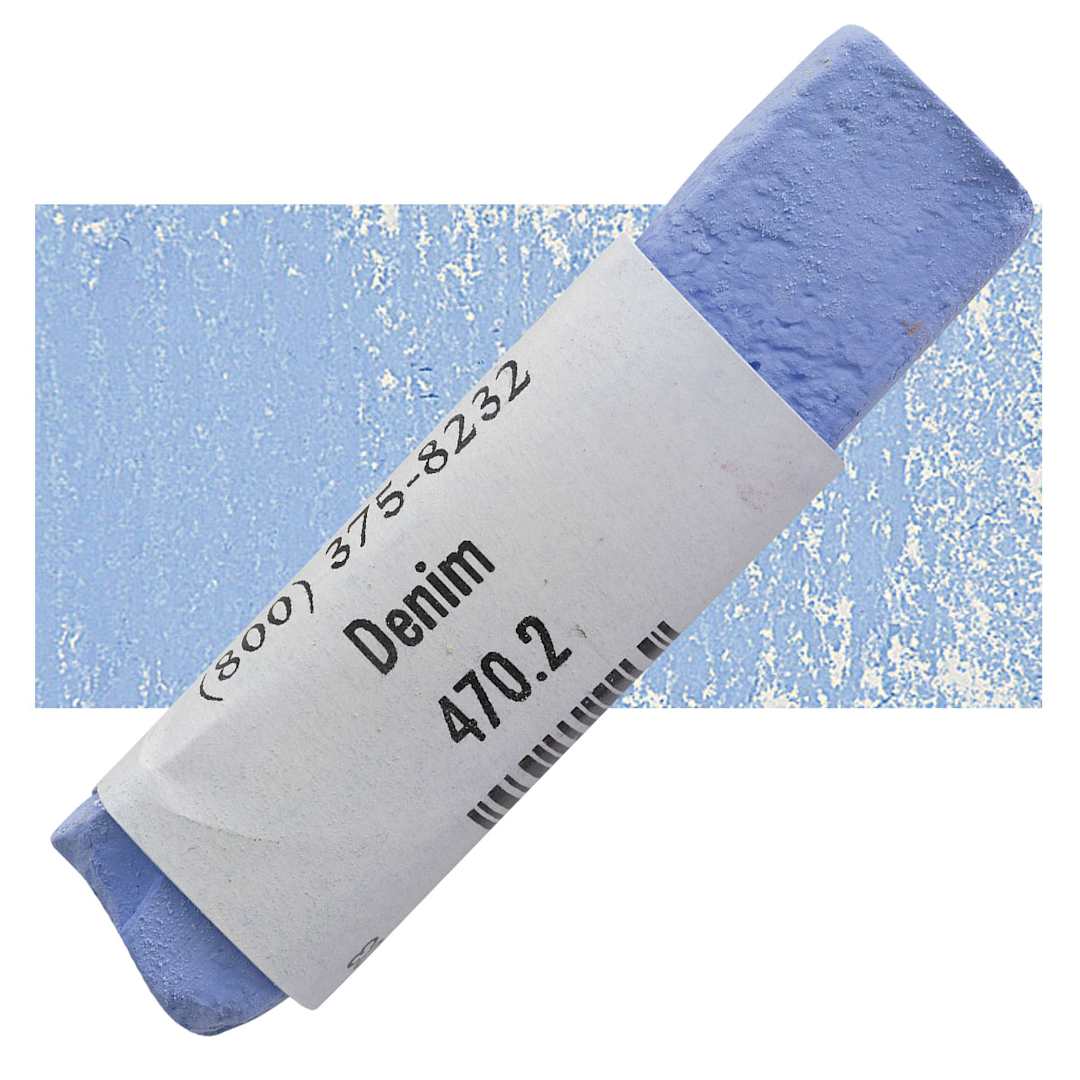 Open in modal - Great American Handmade Pastel - Denim 2, 470.2 pastel and swatch