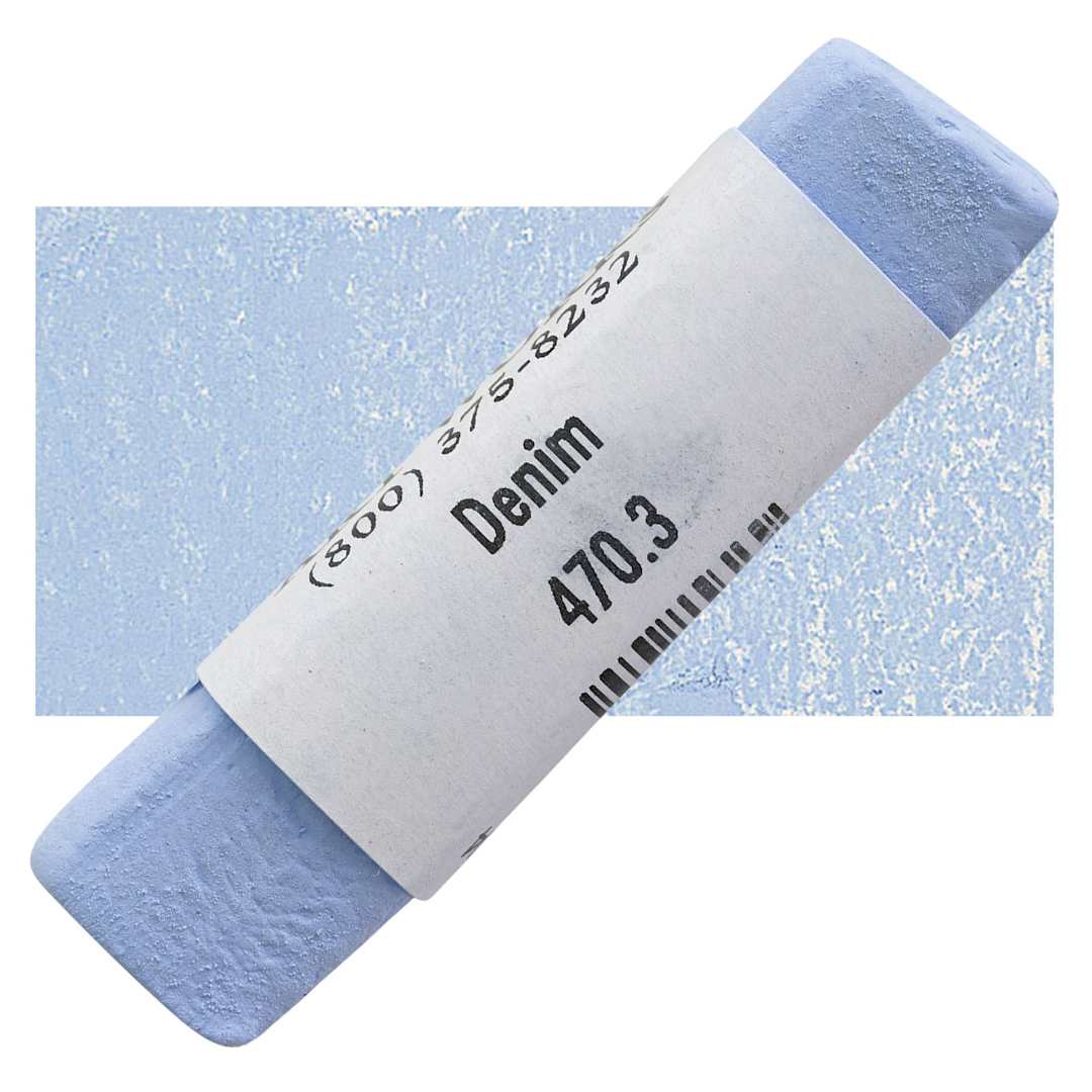 Open in modal - Great American Handmade Pastel - Denim 3, 470.3 pastel and swatch