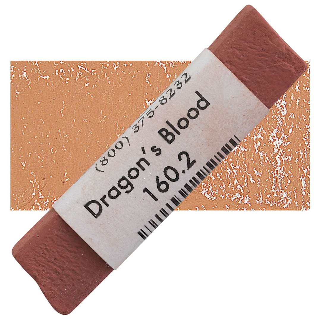 Open in modal - Great American Handmade Pastel - Dragons Blood 2, 160.2 pastel and swatch