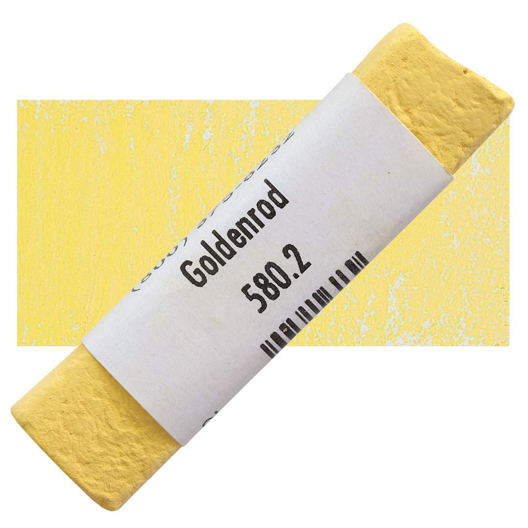 Open in modal - Great American Handmade Pastel - Goldenrod 2, 580.2 pastel and swatch