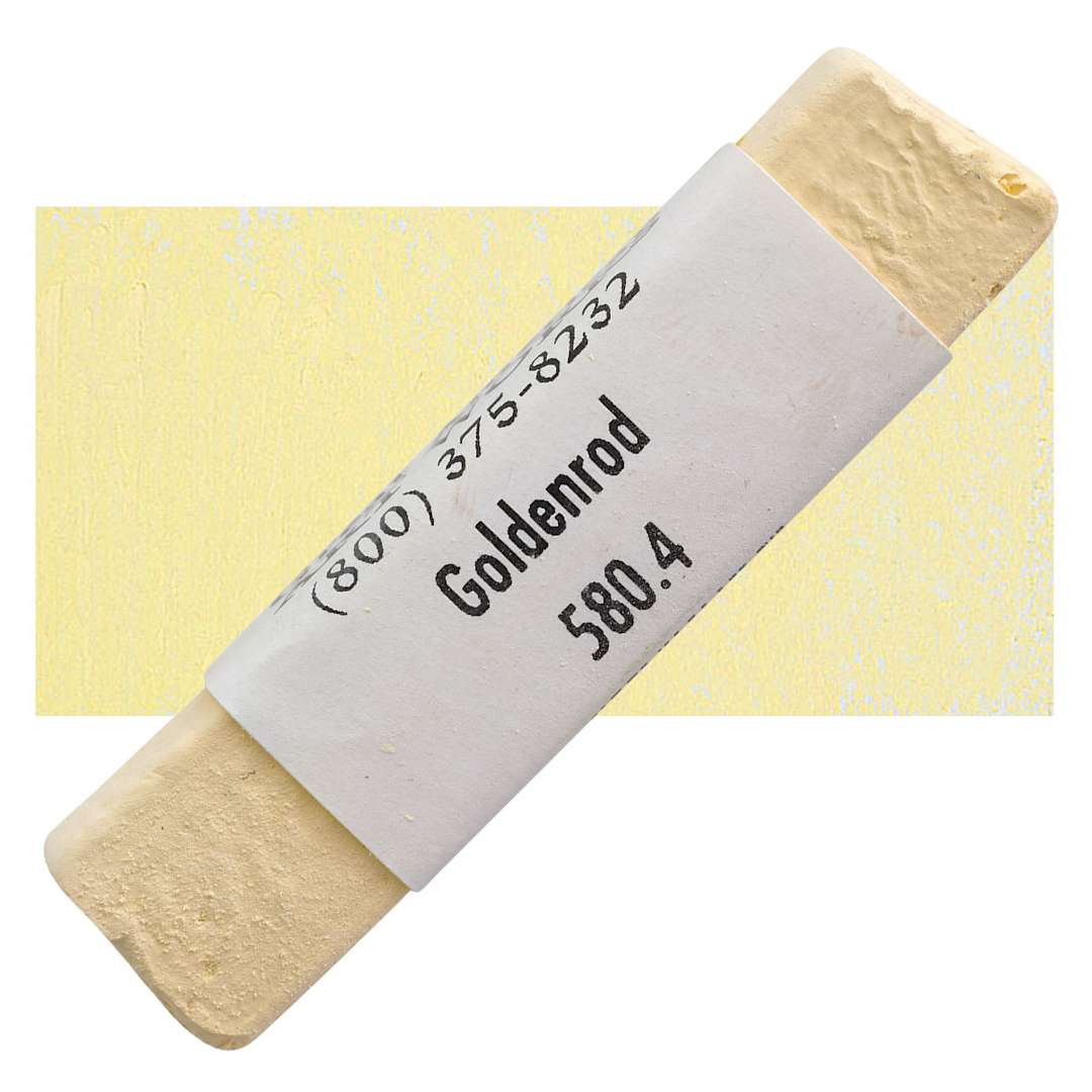 Open in modal - Great American Handmade Pastel - Goldenrod 4, 580.4 pastel and swatch