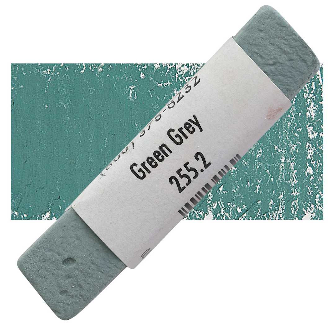 Open in modal - Great American Handmade Pastel - Green Gray 2, 255.2 pastel and swatch