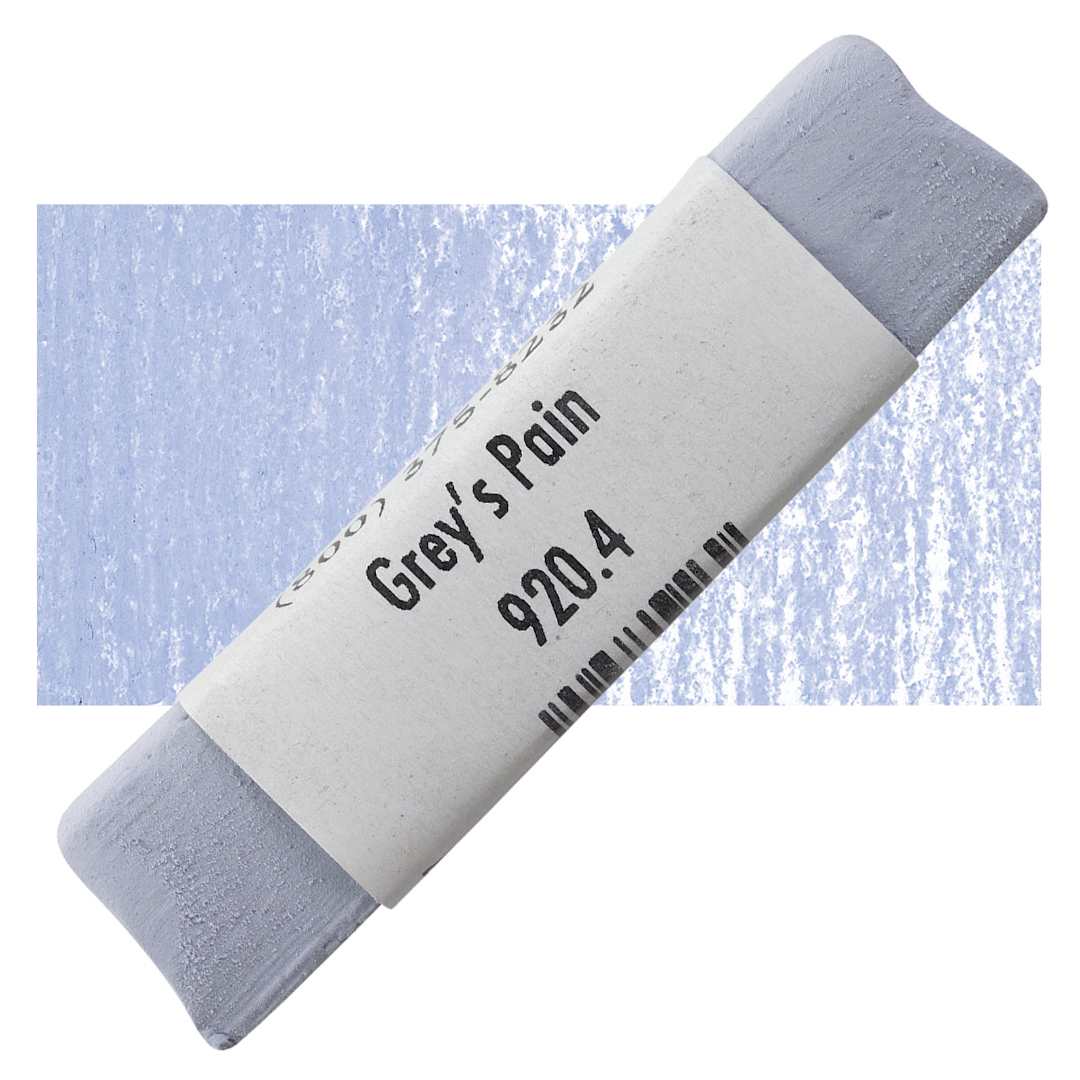 Open in modal - Great American Handmade Pastel - Grey's Pain 4, 920.4 pastel and swatch