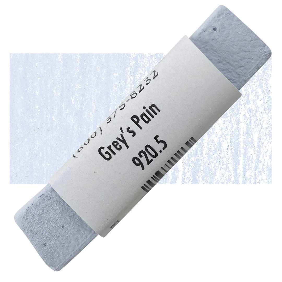 Open in modal - Great American Handmade Pastel - Grey's Pain 5, 920.5 pastel and swatch