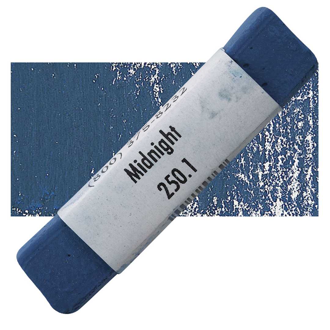 Open in modal - Great American Handmade Pastel - Midnight 1, 250.1 pastel and swatch