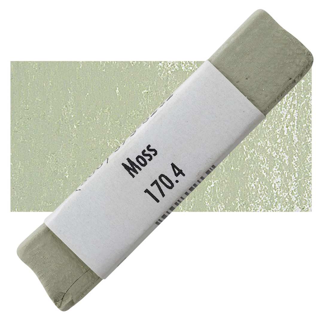 Open in modal - Great American Handmade Pastel - Moss 4, 170.4 pastel and swatch