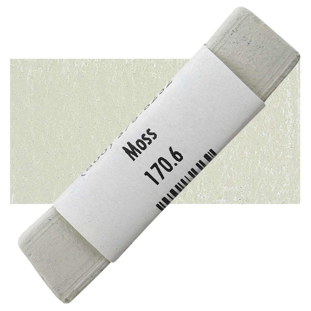 Open in modal - Great American Handmade Pastel - Moss 6, 170.6 pastel and swatch