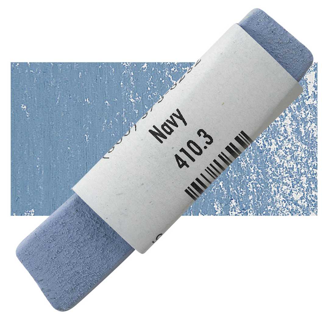 Open in modal - Great American Handmade Pastel - Navy 3, 410.3 pastel and swatch