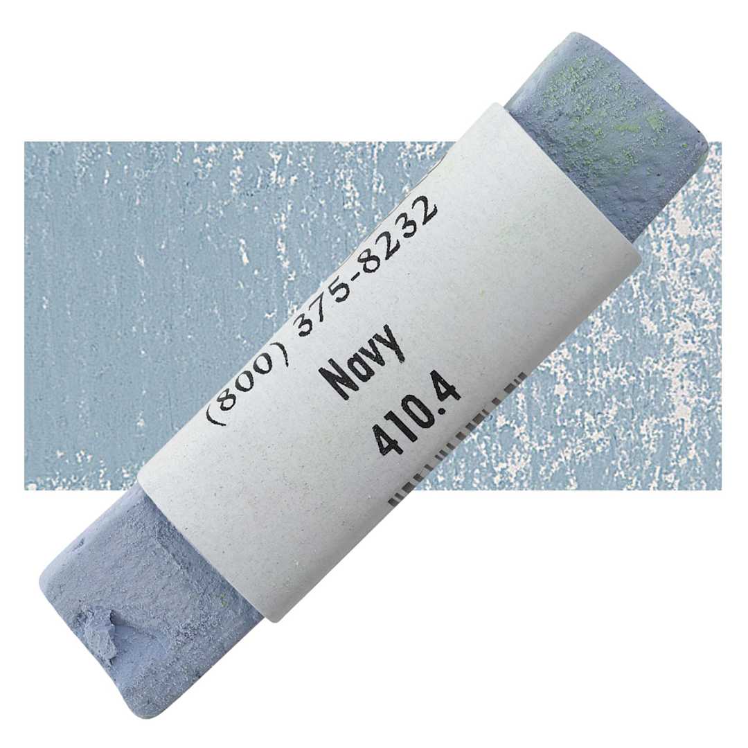 Open in modal - Great American Handmade Pastel - Navy 4, 410.4 pastel and swatch