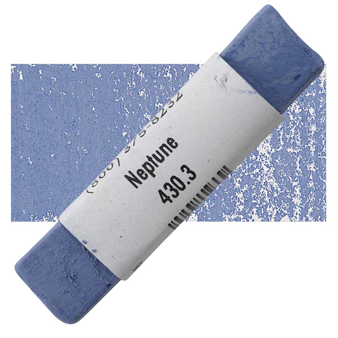 Open in modal - Great American Handmade Pastel - Neptune 3, 430.3 pastel and swatch