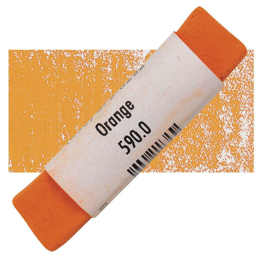 Open in modal - Great American Handmade Pastel - Orange 0, 590.0 pastel and swatch