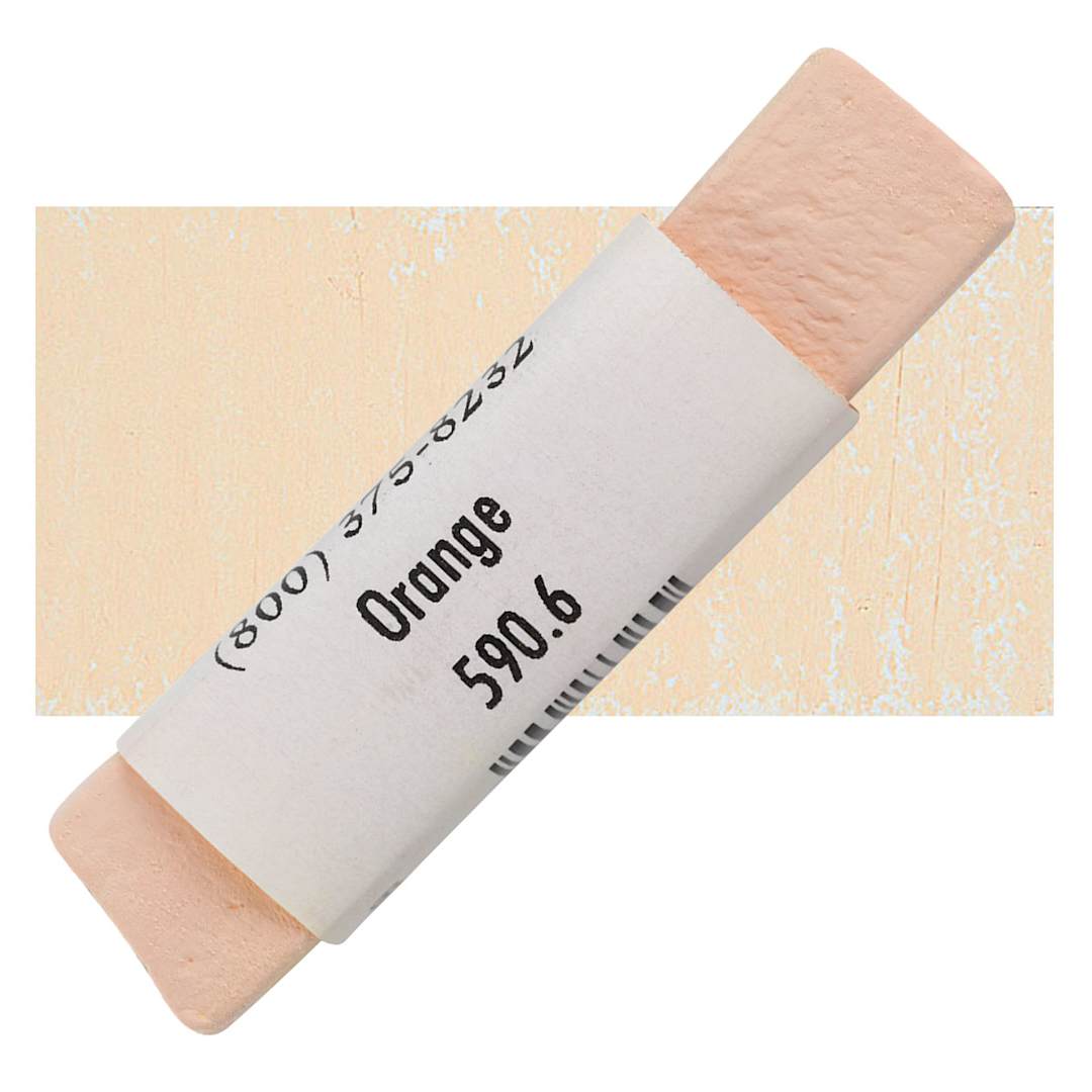 Open in modal - Great American Handmade Pastel - Orange 6, 590.6 pastel and swatch
