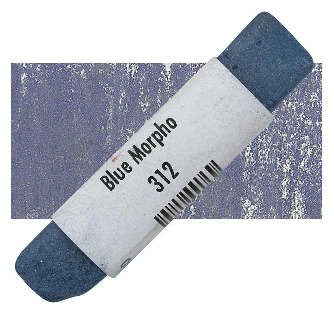 Open in modal - Great American Handmade Pastel - Pearlescent Blue Morpho, 312 pastel and swatch