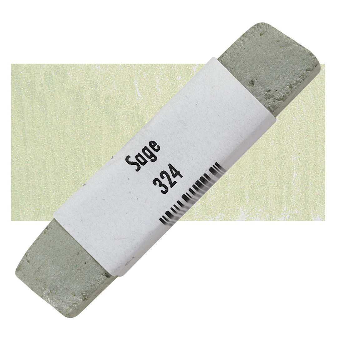 Open in modal - Great American Handmade Pastel - Pearlescent Sage, 324 pastel and swatch