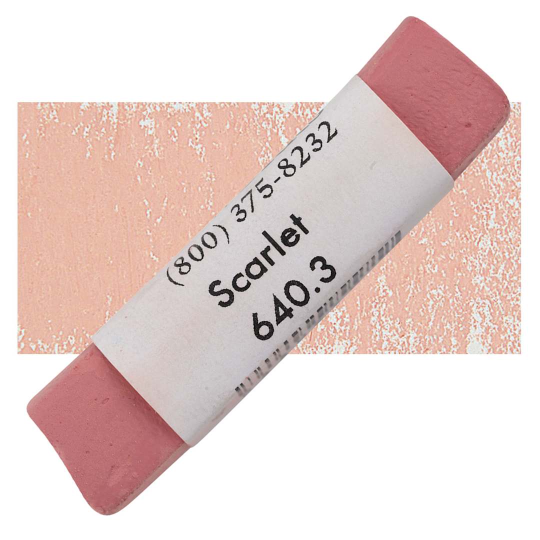 Open in modal - Great American Handmade Pastel - Scarlet 3, 640.3 pastel and swatch
