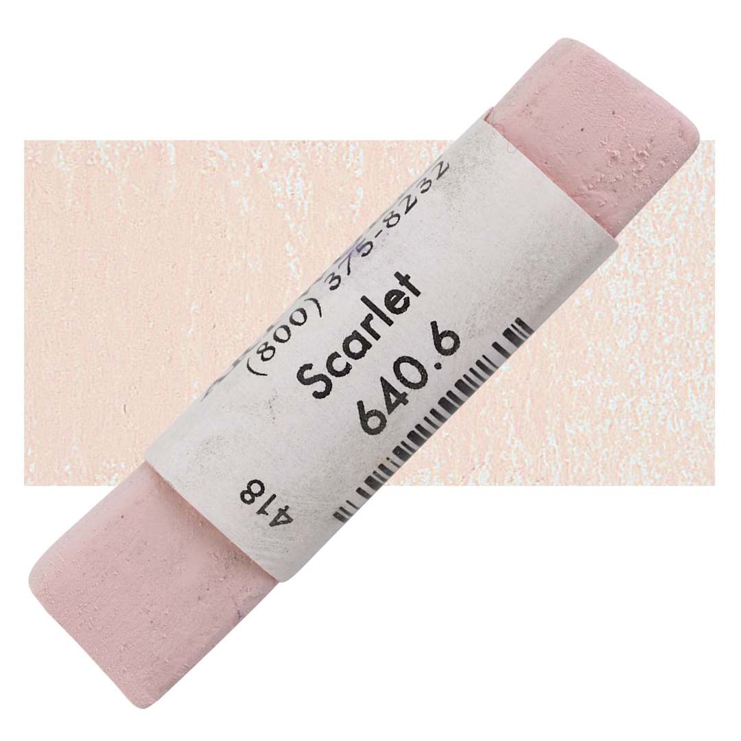 Open in modal - Great American Handmade Pastel - Scarlet 6, 640.6 pastel and swatch