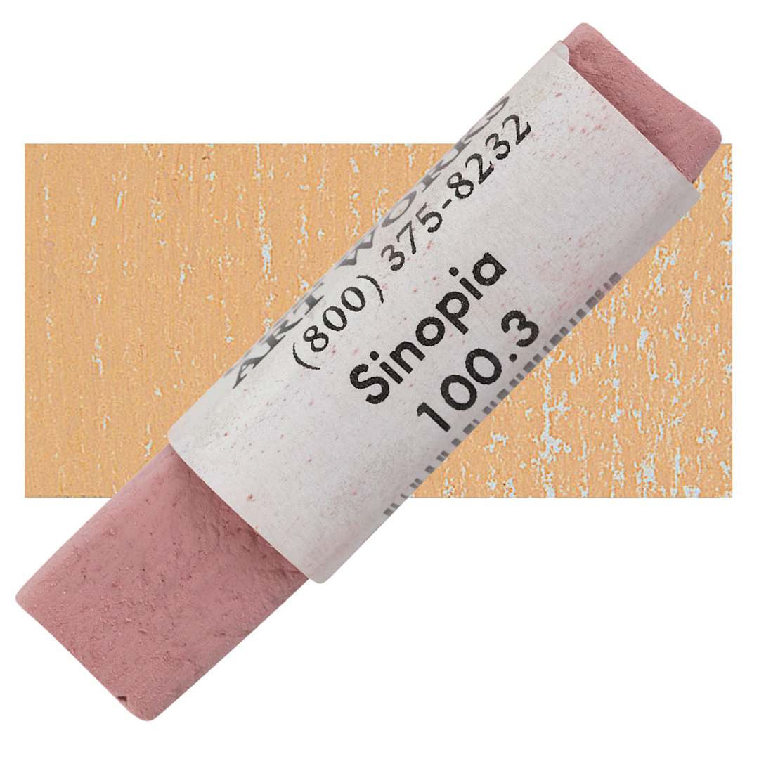 Open in modal - Great American Handmade Pastel - Sinopia 3, 100.3 pastel and swatch