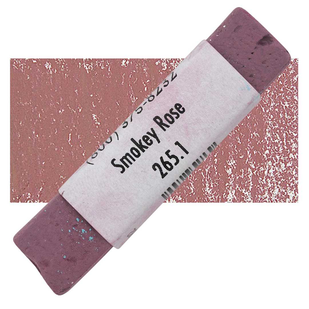 Open in modal - Great American Handmade Pastel - Smokey Rose 1, 265.1 pastel and swatch