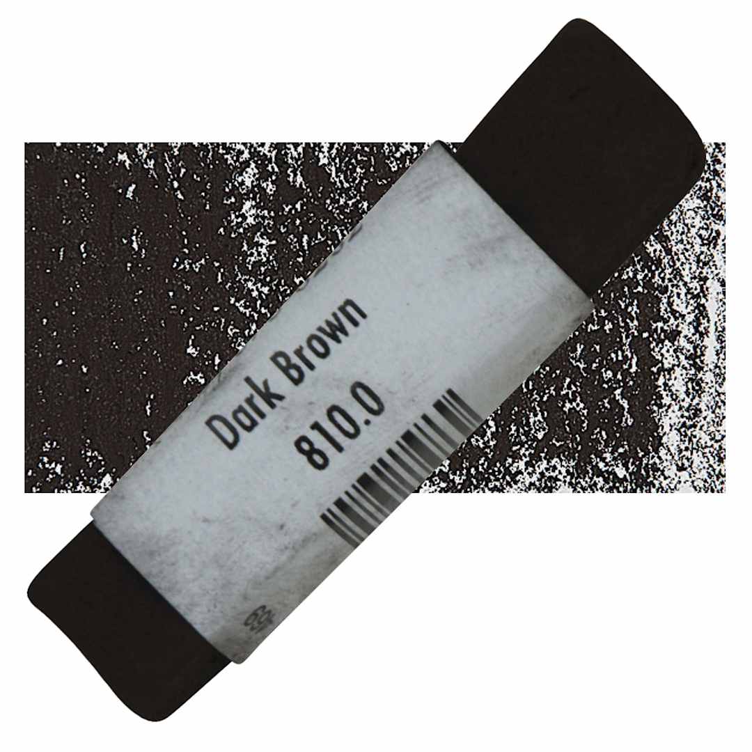 Open in modal - Great American Handmade Pastel - SOM Dark Brown 0, 810.0 pastel and swatch