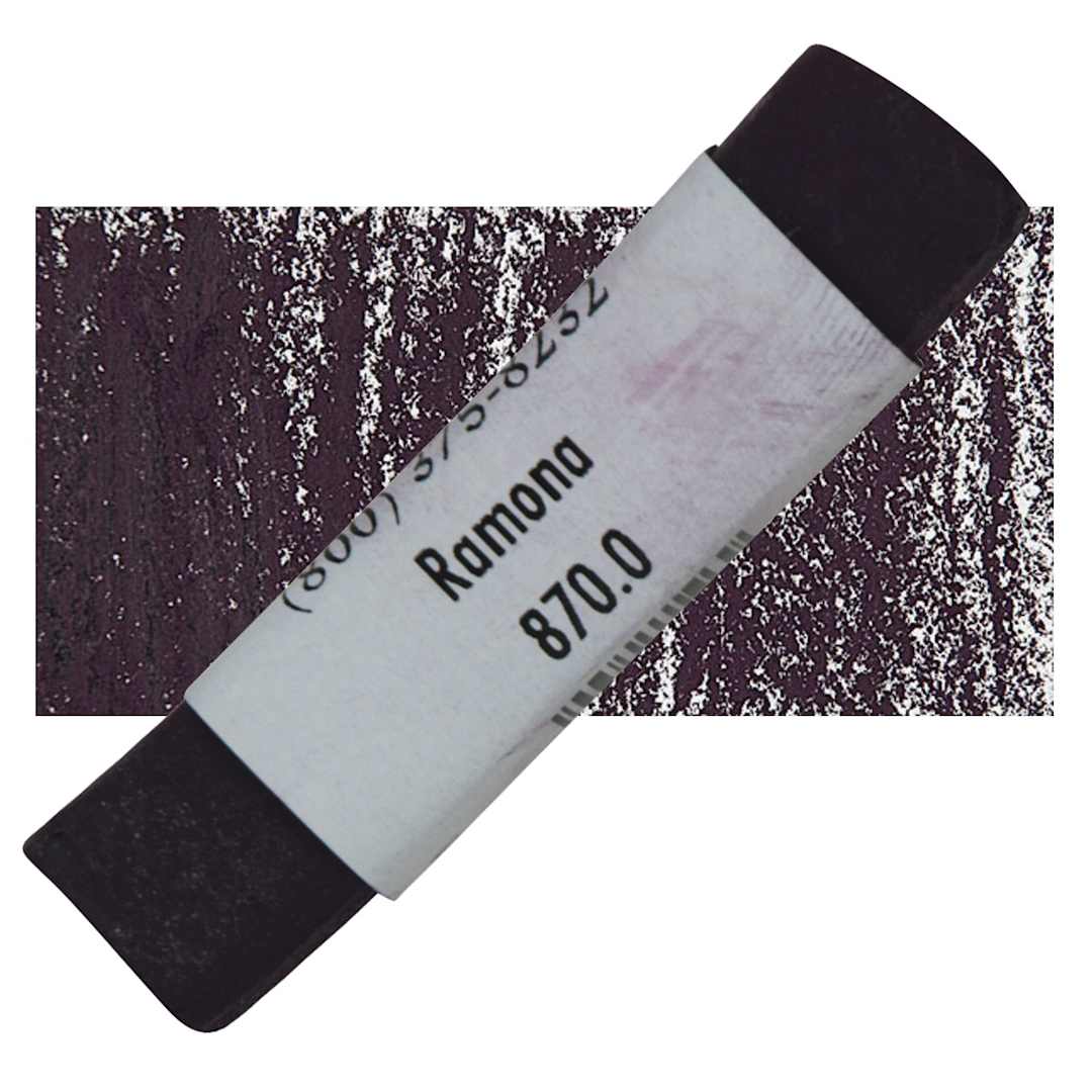 Open in modal - Great American Handmade Pastel - SOM Ramona 0, 870.0 pastel and swatch