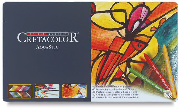 Open in modal - Cretacolor AquaStics - Front of package of 40 Assorted colors