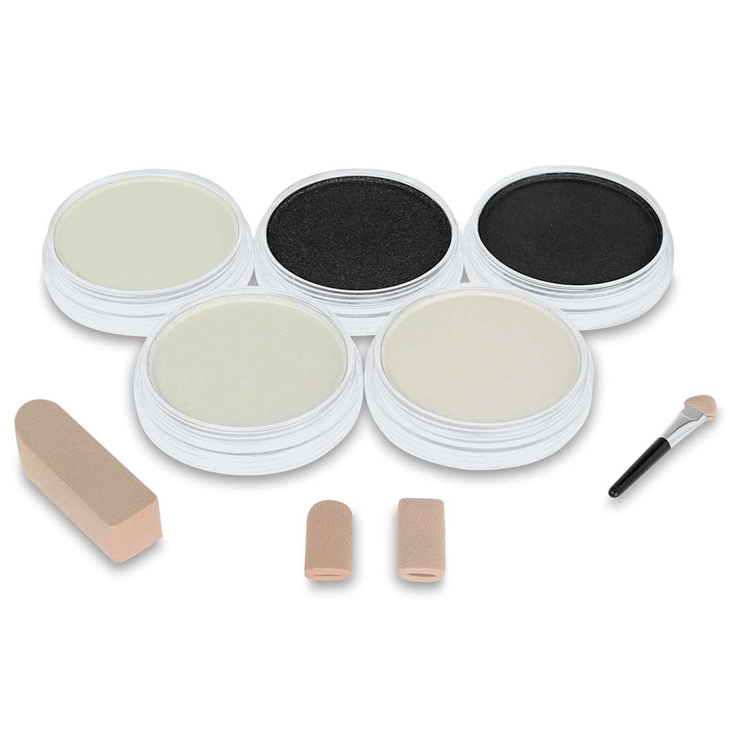 Open in modal - PanPastel Pearl Mediums - Assorted, Set of 5, contents laid out