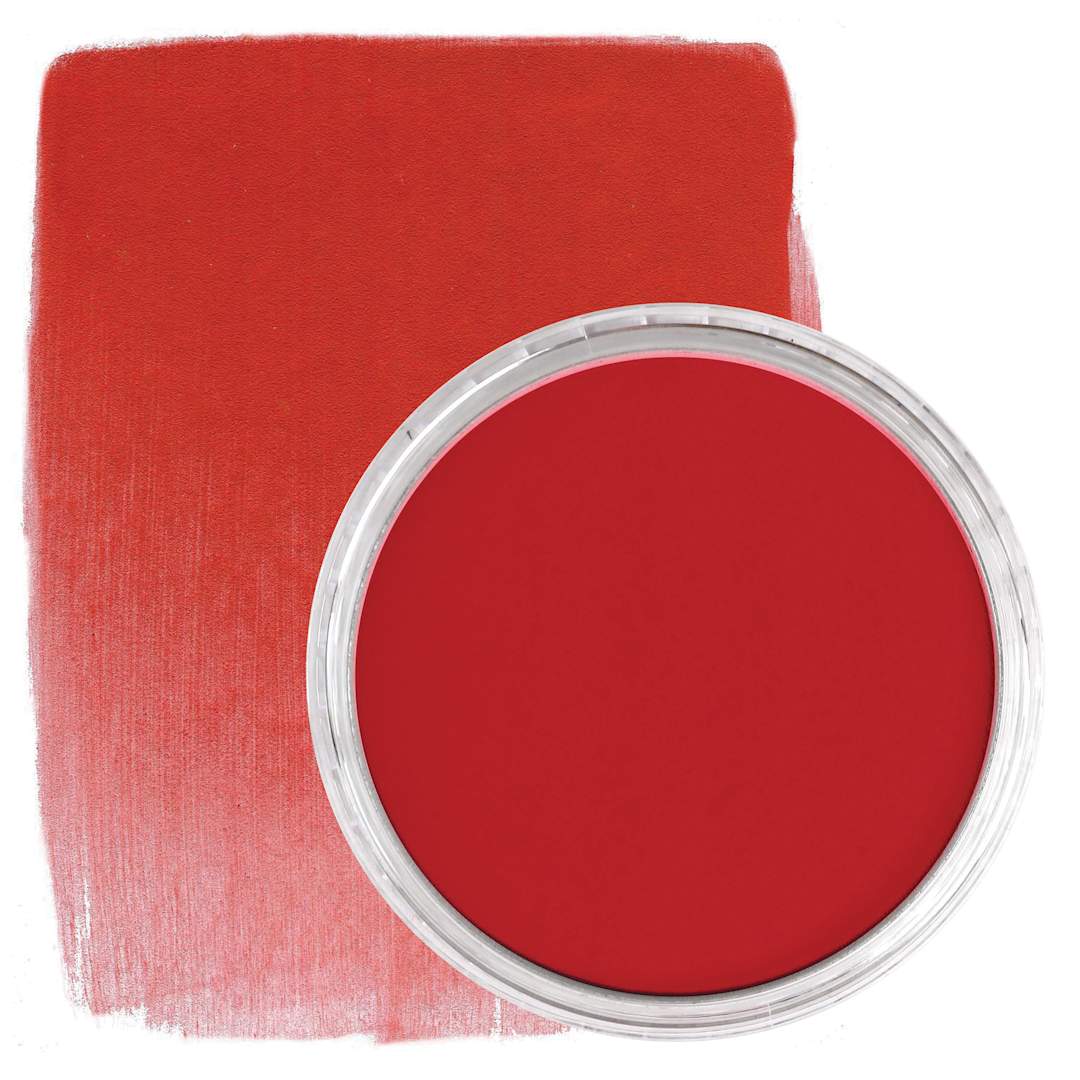 Open in modal - PanPastel Artists’ Painting Pastel - Permanent Red, 340.5, pan and swatch