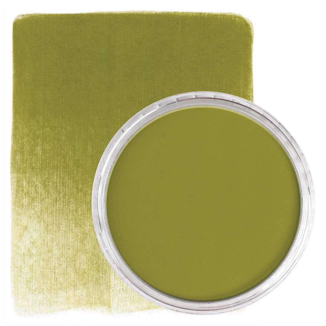 Open in modal - PanPastel Artists’ Painting Pastel - Bright Yellow Green Shade, 680.3, swatch and pan