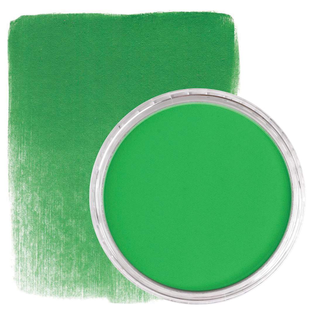 Open in modal - PanPastel Artists’ Painting Pastel - Permanent Green, 640.5, pan and swatch