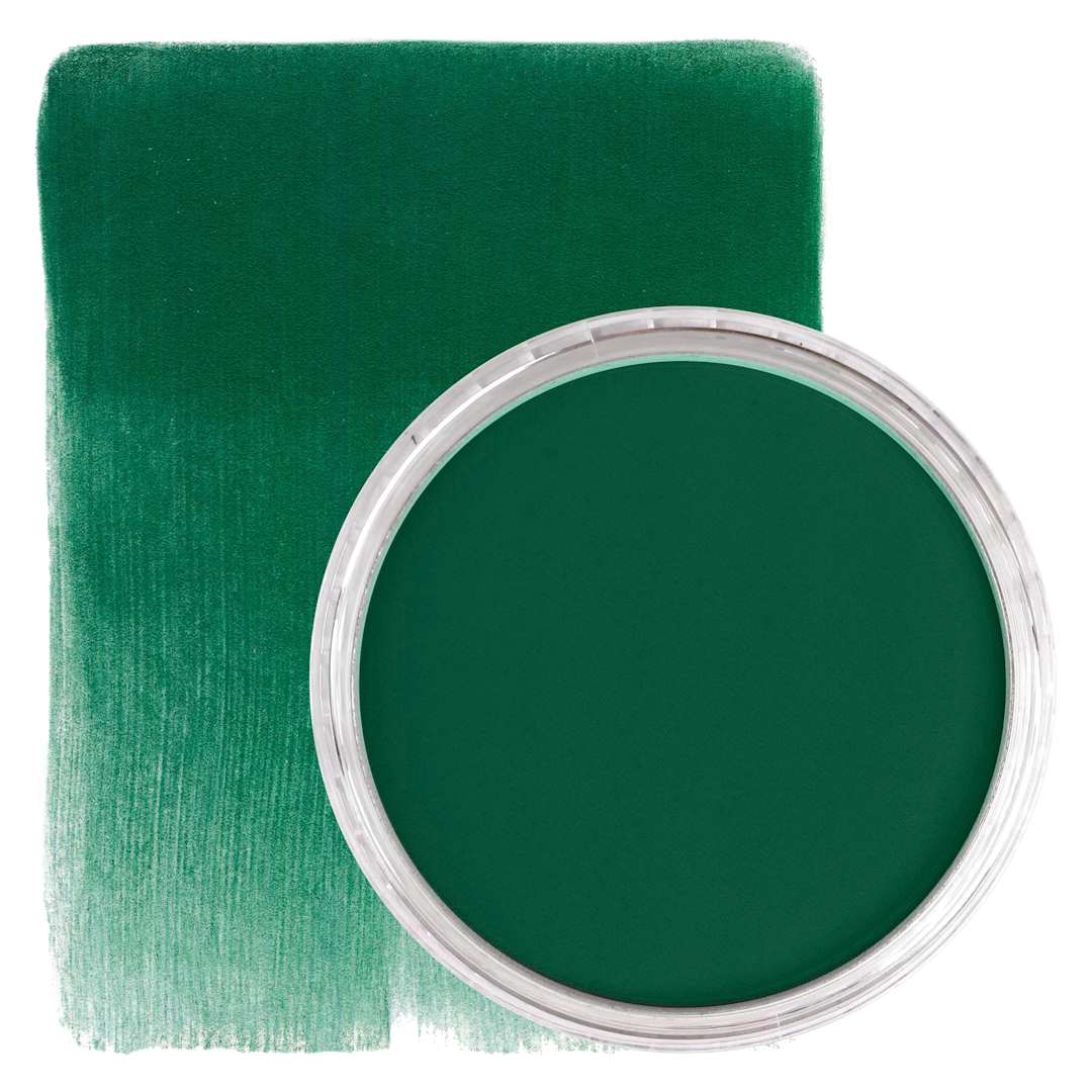 Open in modal - PanPastel Artists’ Painting Pastel - Phthalo Green Shade, 620.3, pan and swatch