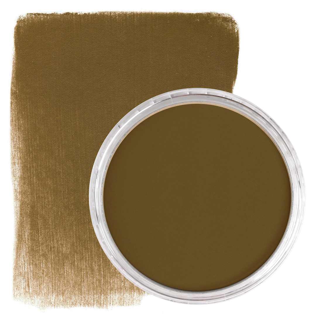 Open in modal - PanPastel Artist Painting Pastel - Raw Sienna Extra Dark, 710.1, pan and swatch