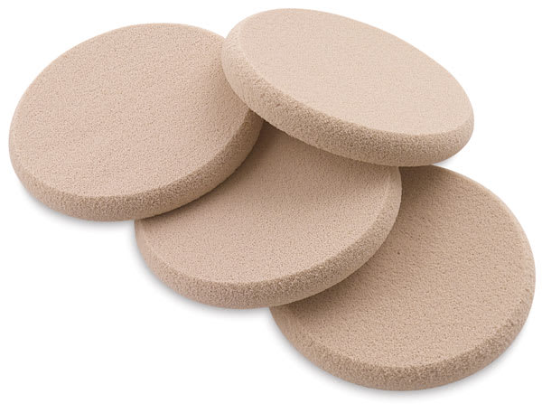 Open in modal - PanPastel Sofft Sponges - Art Sponge, Round, Pkg of 4