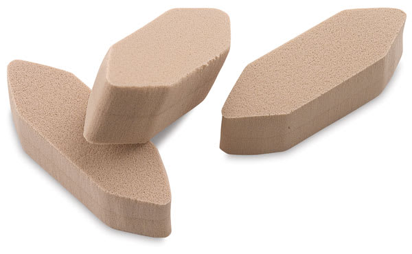 Open in modal - PanPastel Sofft Sponges - Art Sponge Bar, Point, Pkg of 3