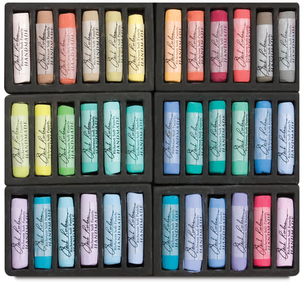 Open in modal - Richeson Handmade Soft Pastels- Landscape Colors, Set of 36, Full Stick (set contents)
