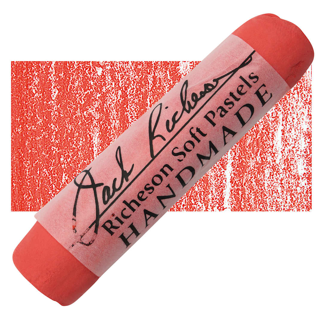 Open in modal - Richeson Handmade Soft Pastel - Red 135 pastel and swatch