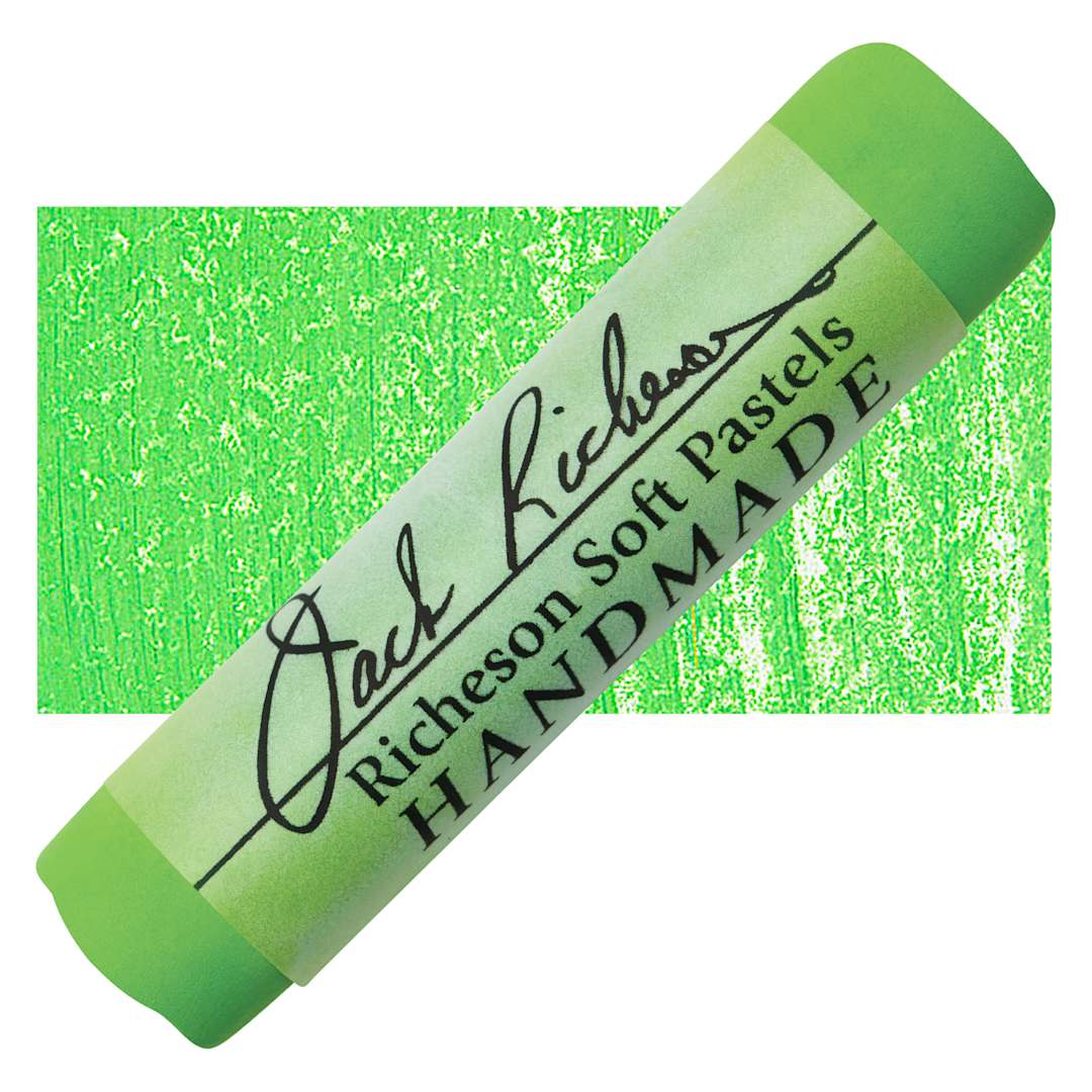 Open in modal - Richeson Handmade Soft Pastel - Green 21 pastel and swatch