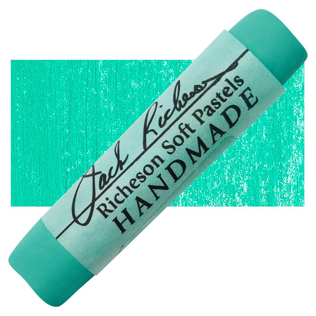 Open in modal - Richeson Handmade Soft Pastel - Green 26 pastel and swatch