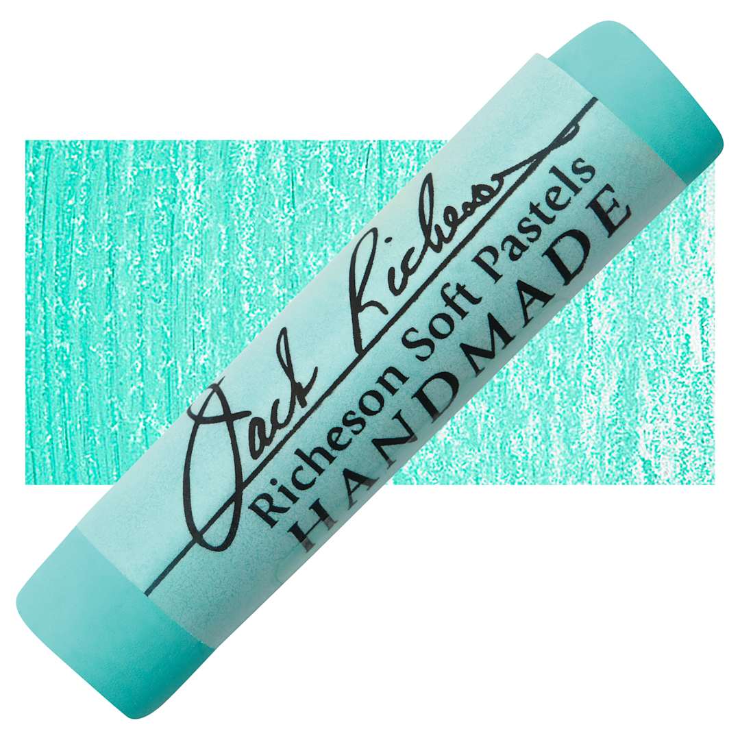 Open in modal - Richeson Handmade Soft Pastel - Green 27 pastel and swatch