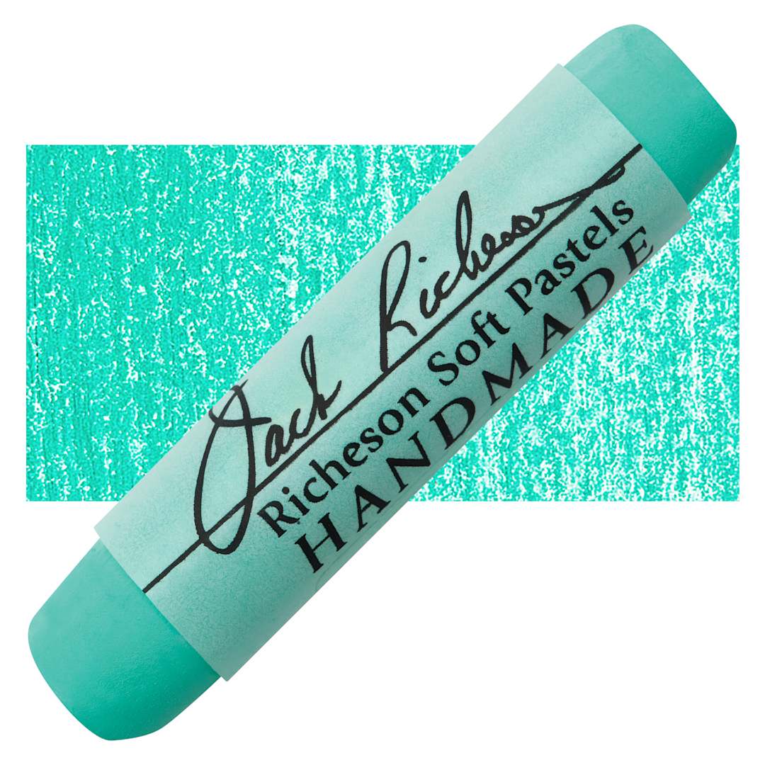 Open in modal - Richeson Handmade Soft Pastel - Green 32 pastel and swatch