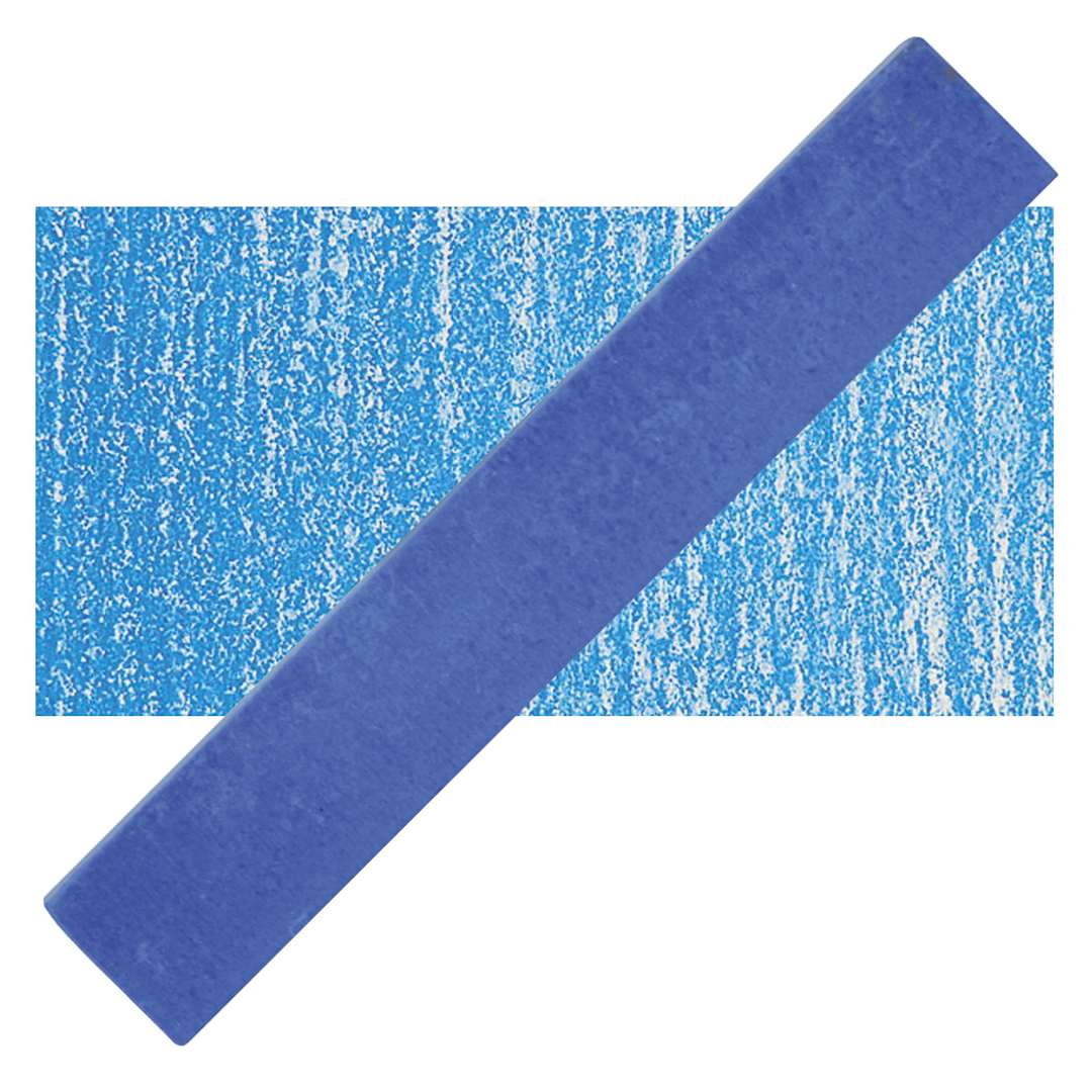 Open in modal - Holbein Artists' Soft Pastel - Cobalt Blue 2 pastel and swatch