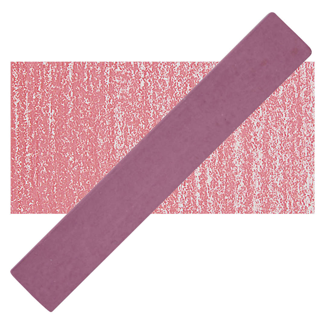Open in modal - Holbein Artists' Soft Pastel - Crimson 3 pastel and swatch